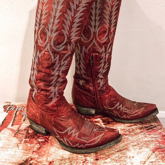 Old Gringo Women's Red Mayra Boots - Picture 2 of 9